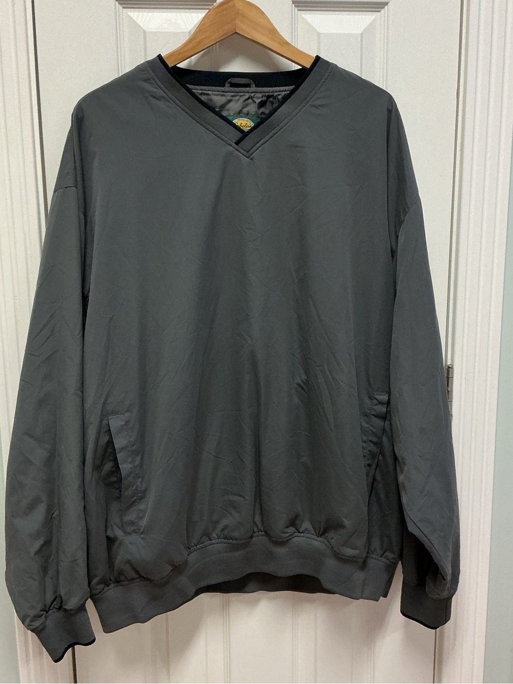 Cabela’s Lightweight Windbreaker Men’s SZ 2XL Tall Charcoal Grey Pockets